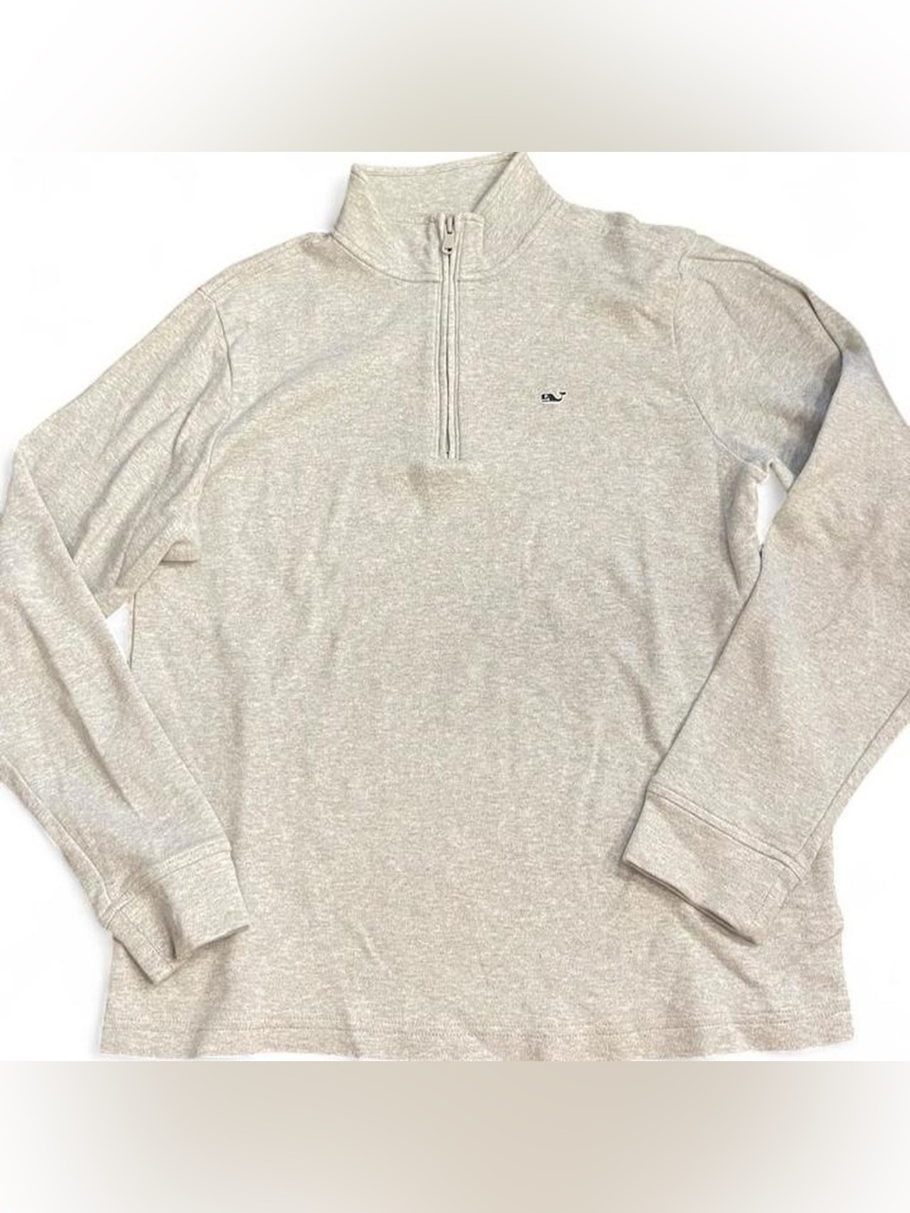 Gray Vineyard Vines boys quarter zip cotton sweatshirt in kids XL #preppy #quart